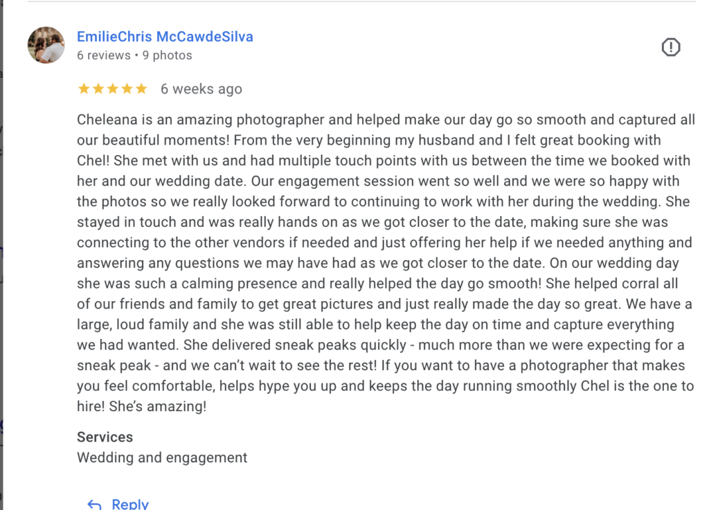 how to tell if a wedding photographer is legit 